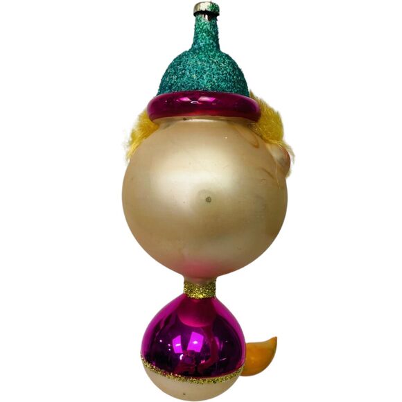 De Carlini Glass Vintage Cat Christmas Tree Ornament Made in Italy Hand Painted - Picture 3 of 13